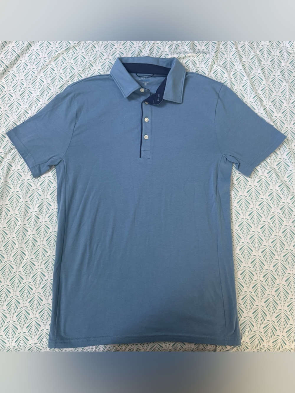 J. Crew Men's Light Blue Short Sleeve Polo